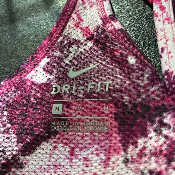 Nike Dri-Fit Thin Strap Y-back athletic tank, Swoosh reflective logo,pattern - Picture 5 of 8